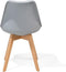 DAKOTA II - Eetkamerstoel - Grijs - Synthetisch materiaal