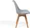 DAKOTA II - Eetkamerstoel - Grijs - Synthetisch materiaal