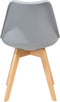 DAKOTA II - Eetkamerstoel - Grijs - Synthetisch materiaal