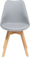 DAKOTA II - Eetkamerstoel - Grijs - Synthetisch materiaal