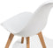 DAKOTA II - Eetkamerstoel - Wit - Synthetisch materiaal