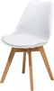 DAKOTA II - Eetkamerstoel - Wit - Synthetisch materiaal