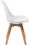 DAKOTA II - Eetkamerstoel - Wit - Synthetisch materiaal