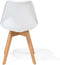 DAKOTA II - Eetkamerstoel - Wit - Synthetisch materiaal
