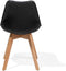 DAKOTA II - Eetkamerstoel - Zwart - Synthetisch materiaal