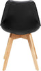 DAKOTA II - Eetkamerstoel - Zwart - Synthetisch materiaal