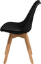 DAKOTA II - Eetkamerstoel - Zwart - Synthetisch materiaal
