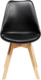 DAKOTA II - Eetkamerstoel - Zwart - Synthetisch materiaal