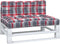 vidaXL - Palletkussens - 2 - st - ruitpatroon - stof - rood