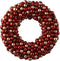 Krans kunststof d33l6.5 cm rood