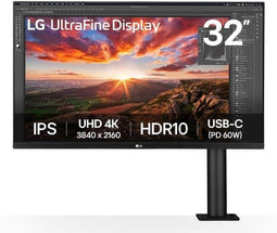 LG 32UN880K-B - Computer Monitor - 80 cm (31.5") 4K Ultra HD 3840 x 2160 Pixels - Zwart