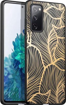 imoshion Hoesje - Geschikt voor Samsung Galaxy S20 FE - Design hoesje - Golden Leaves