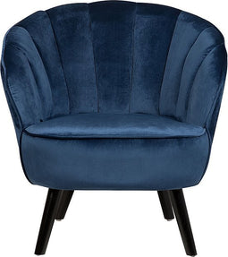 DALA - Fauteuil - Blauw - Fluweel