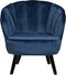 DALA - Fauteuil - Blauw - Fluweel