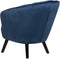 DALA - Fauteuil - Blauw - Fluweel