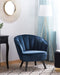 DALA - Fauteuil - Blauw - Fluweel