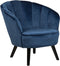DALA - Fauteuil - Blauw - Fluweel