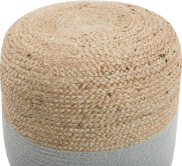 DALAMA - Poef - Grijs - 46 cm - Katoen