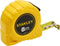 Stanley Rolbandmaat 8m - 25mm - Ergonomisch ontwerp - Geel