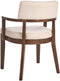 DALBO - Eetkamerstoel set van 2 - Donkerhout/Beige - Bouclé