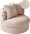 DALBY - Fauteuil - Beige - Bouclé
