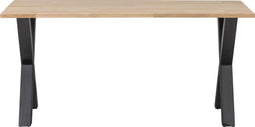 WOOOD Tablo Tafel met Alkmaar Poot - Eiken/Metaal - 75x160x90