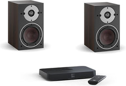 DALI OBERON 1 c + sound hub compact Donker walnoot