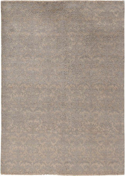 Damask AL-445 HB-6-HB-36 Vloerkleed - 250x350 - Rechthoek - Laagpolig,Vintage Tapijt - Klassiek - Bruin, Zwart