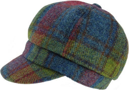 Dames Cap Multi Colour - one size - Harris Tweed - Glen Appin of Scotland