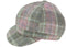 Dames Cap Zacht Roze Buchanan Geruit - one size - Harris Tweed - Glen Appin of Scotland