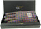 Dames handschoenen Jazzy Weave met Bruin Leer - Harris Tweed - Glen Appin of Scotland