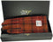 Dames Handschoenen Roestbruin Rood en Oranje ruit met Bruin Leer - Harris Tweed - Glen Appin of Scotland