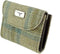 Dames Portemonnee Jura Beige Stewart en zacht Groen - Harris Tweed - Glen Appin of Scotland