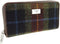 Dames Portemonnee Staffa Bruin (Rust) - Harris Tweed - muntvak met rits - Glen Appin of Scotland