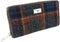 Dames Portemonnee Staffa Grijs met Roest Bruin-Rood - Harris Tweed - muntvak met rits - Glen Appin of Scotland