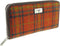 Dames Portemonnee Staffa Oranje - Harris Tweed - muntvak met rits - Glen Appin of Scotland