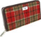 Dames Portemonnee Staffa Rood Groen Tartan - Harris Tweed - muntvak met rits - Glen Appin of Scotland