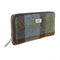 Dames Portemonnee Staffa Tartan MacLeod - Harris Tweed - muntvak met rits - Glen Appin of Scotland