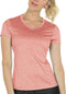 Dames sportshirt loopshirt V-hals ademend fitness yoga T-shirt gym bovenstuk korte mouwen