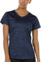 Dames sportshirt loopshirt V-hals ademend fitness yoga T-shirt gym bovenstuk korte mouwen