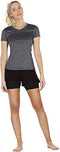 Dames sportshirt loopshirt V-hals ademend fitness yoga T-shirt gym bovenstuk korte mouwen
