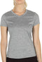 Dames sportshirt loopshirt V-hals ademend fitness yoga T-shirt gym bovenstuk korte mouwen