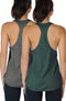 Dames Tanktop Sporttop Racerback Fitness Yoga Mouwloze Shirts, 2-Pack