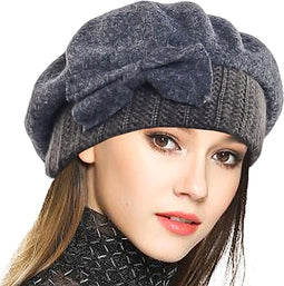 Dames Wollen Baret - Elegant & Comfortabel - One Size Fits Most