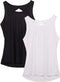 Dames Yoga Sport Tank Top Rugvrij Fitness Top Mouwloos Shirts 2 Pack