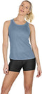Dames Yoga Sport Tank Top Rugvrij Fitness Top Mouwloos Shirts 2 Pack