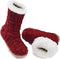 Damespantoffels met een Noorse look, Warme pantoffels - maat 37-39, fleece, zeer zacht en pluizig