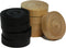 Damstenen blank/zwart in bruin houten klap-kist HOT Games