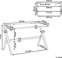 DANVERS - Game bureau - Zwart - MDF