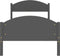 vidaXL - Bedframe - massief - grenenhout - donkergrijs - 100x200 - cm